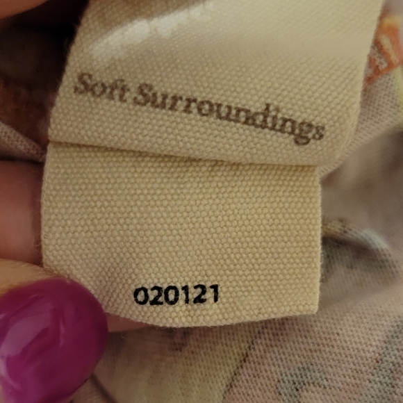 Soft Surroundings Santiago Medallion Maxi Dress Pink Jersey Knit Large 2EE22 - Picture 7 of 8